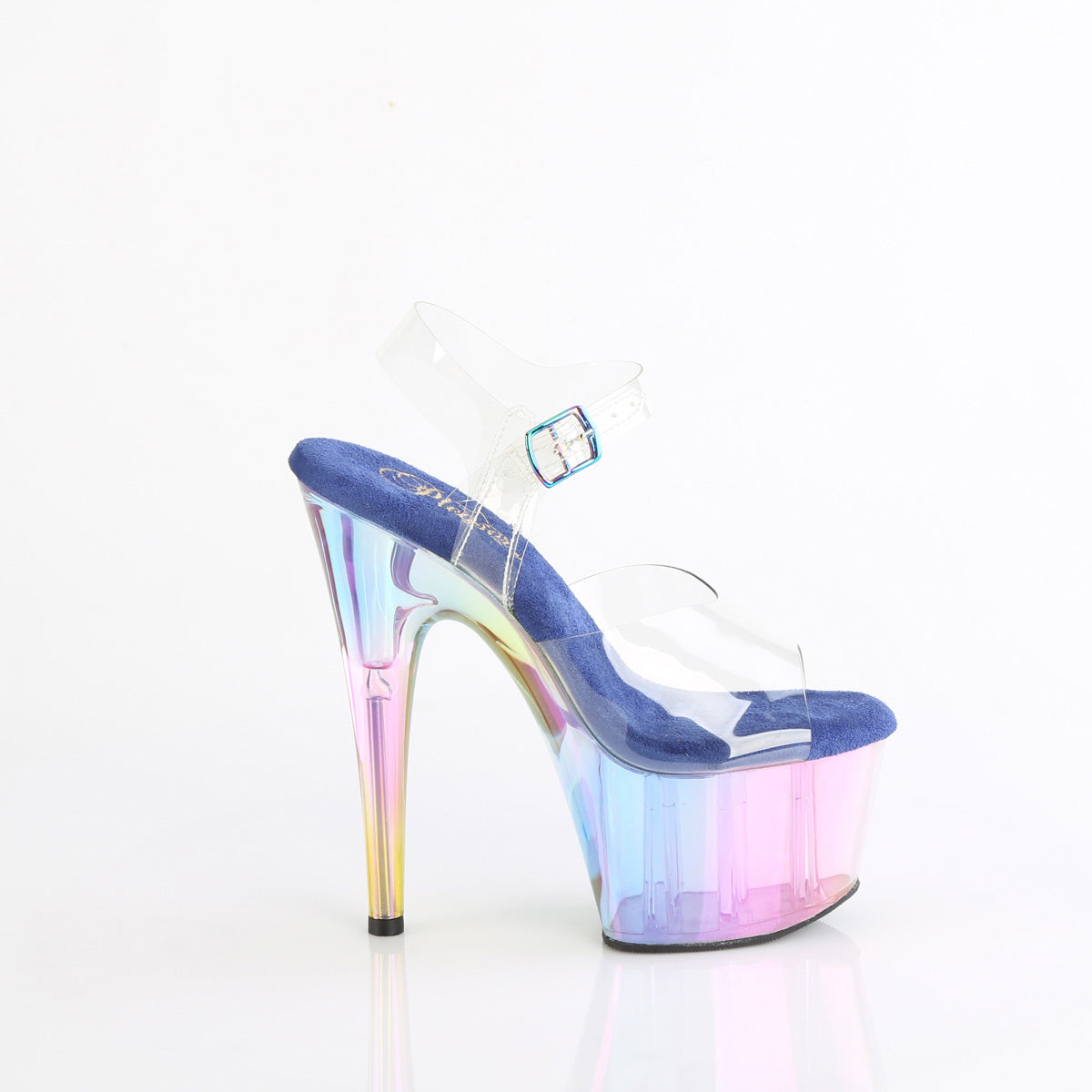 【PLEASER】ADORE-708HT シューズ Clr/Blue Multi Tinted【取寄】