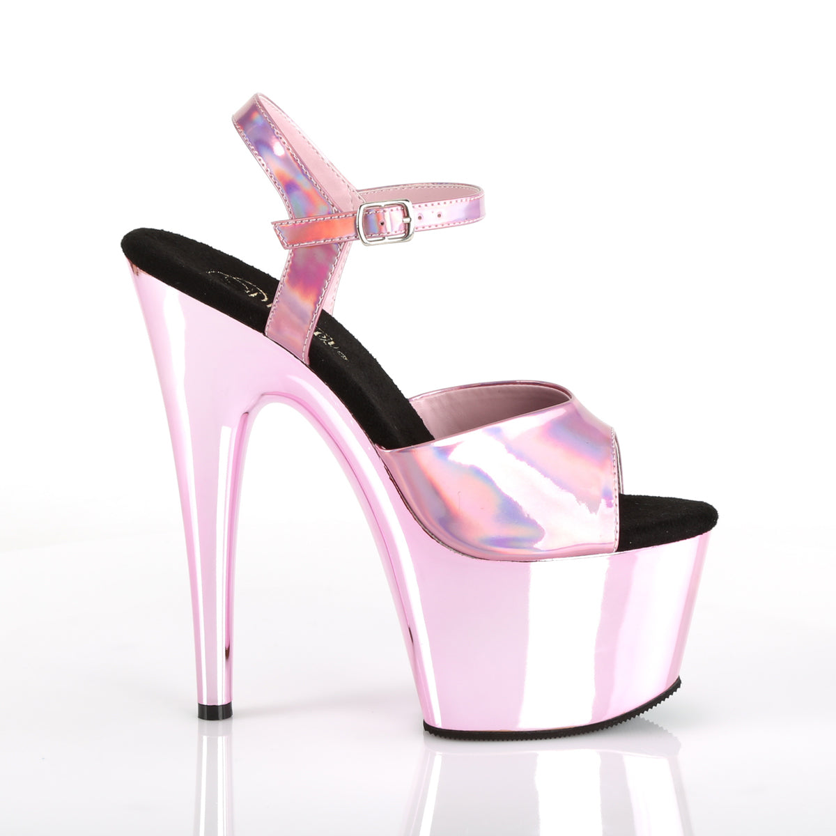 【PLEASER】ADORE-709HGCH シューズ B. Pink Hologram/B. Pink Chrome【取寄】
