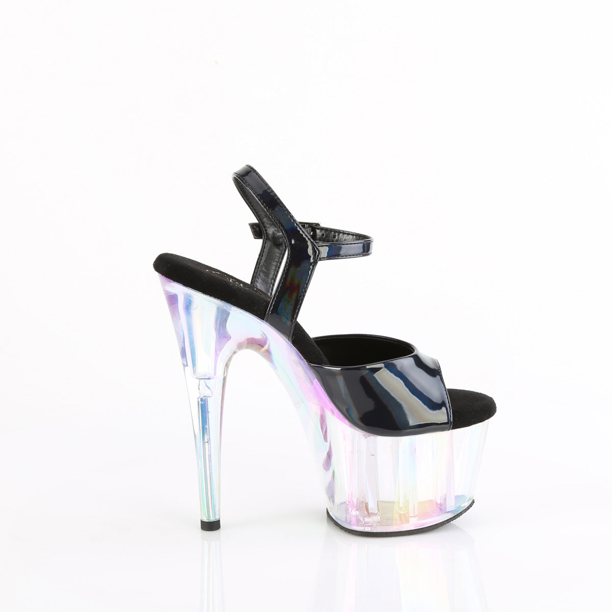 【PLEASER】ADORE-709HT プラットフォームシューズ Blk Holo/Holo Tinted【取寄】