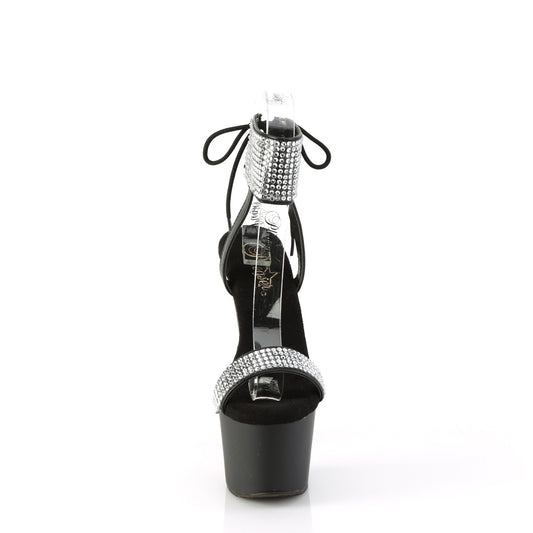 【PLEASER】ADORE-770 プラットフォームシューズ Blk Faux Leather-RS/Blk Matte【取寄】