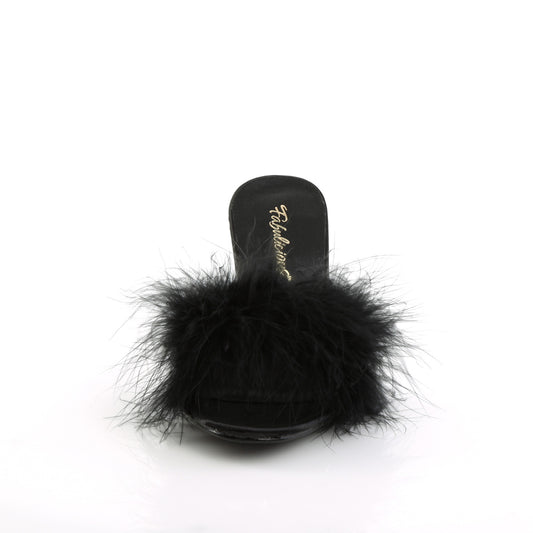 【FABULICIOUS】AMOUR-03 ヒールシューズ Blk Pu-Fur【取寄】