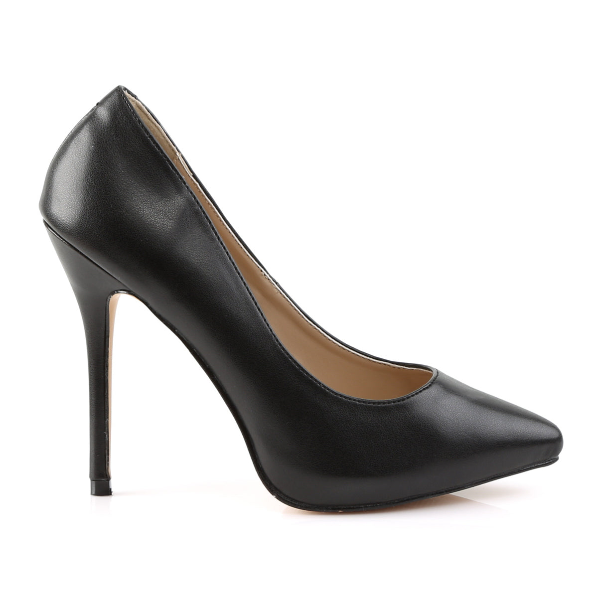 【PLEASER】AMUSE-20 シングルソールシューズ Blk Faux Leather【取寄】