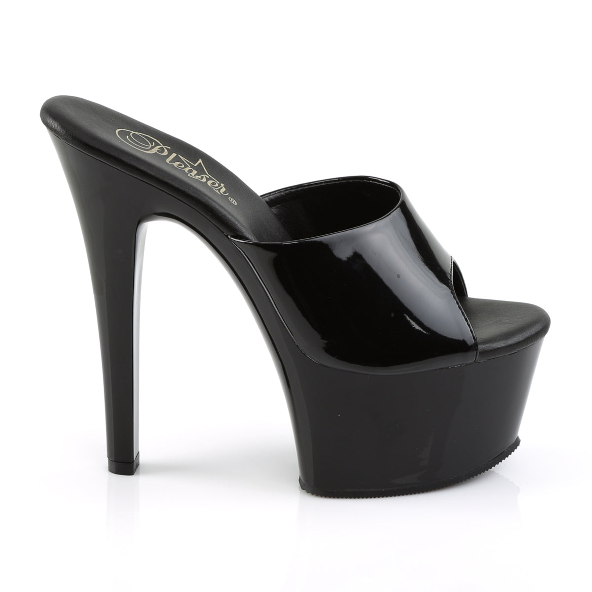 【PLEASER】ASPIRE-601 シューズ Blk Pat/Blk【取寄】