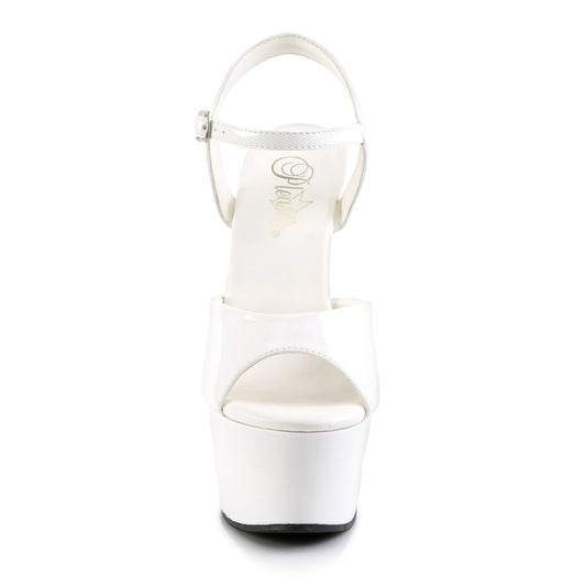 【PLEASER】ASPIRE-609 プラットフォームシューズ Wht Pat/Wht【取寄】
