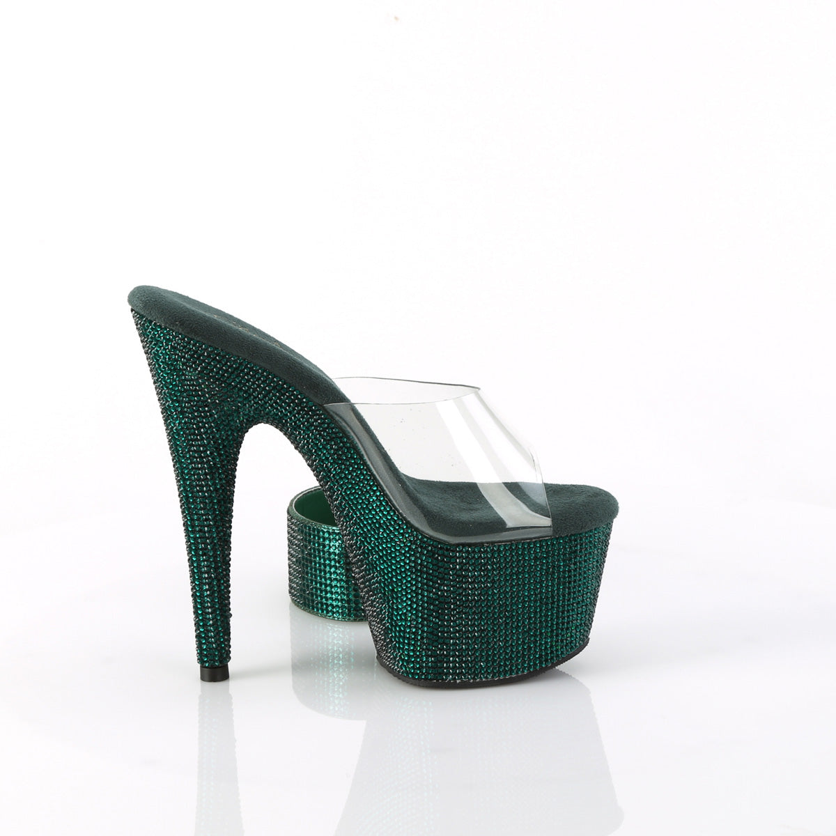 【PLEASER】BEJEWELED-712RS シューズ Clr/Emerald Green RS【取寄】