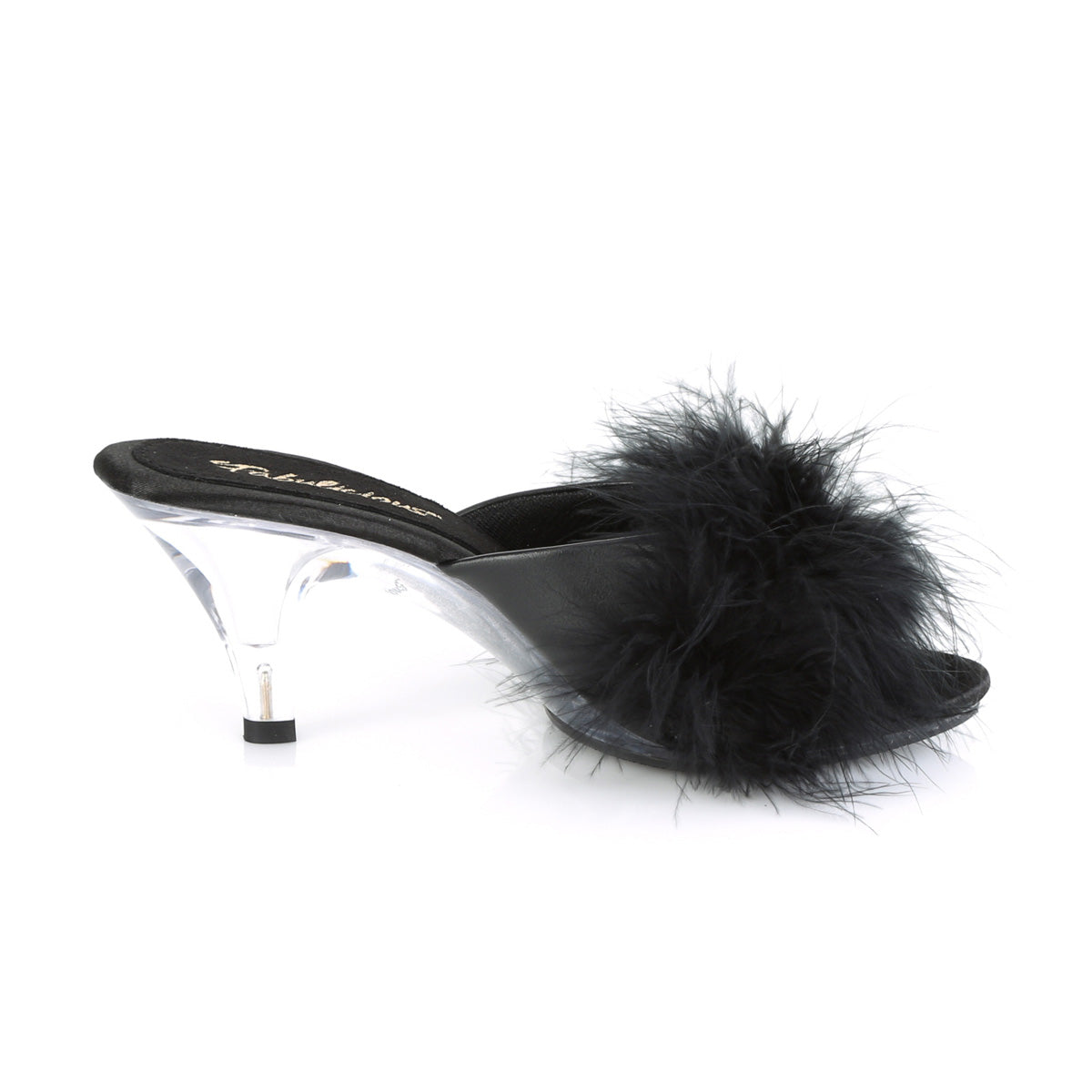【FABULICIOUS】BELLE-301F ヒールシューズ Blk Pu-Fur/Clr【取寄】