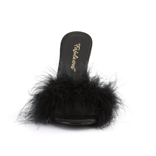 【FABULICIOUS】CLASSIQUE-01F ヒールシューズ Blk Pu-Fur【取寄】