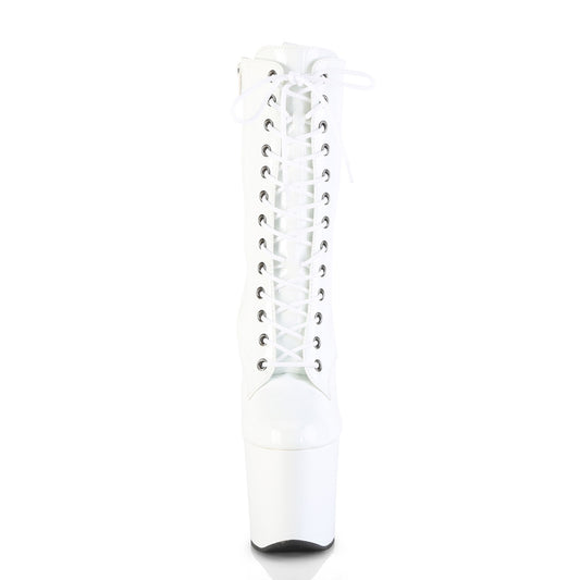 【PLEASER】CRAZE-1040 プラットフォームシューズ Wht Pat/Wht【取寄】