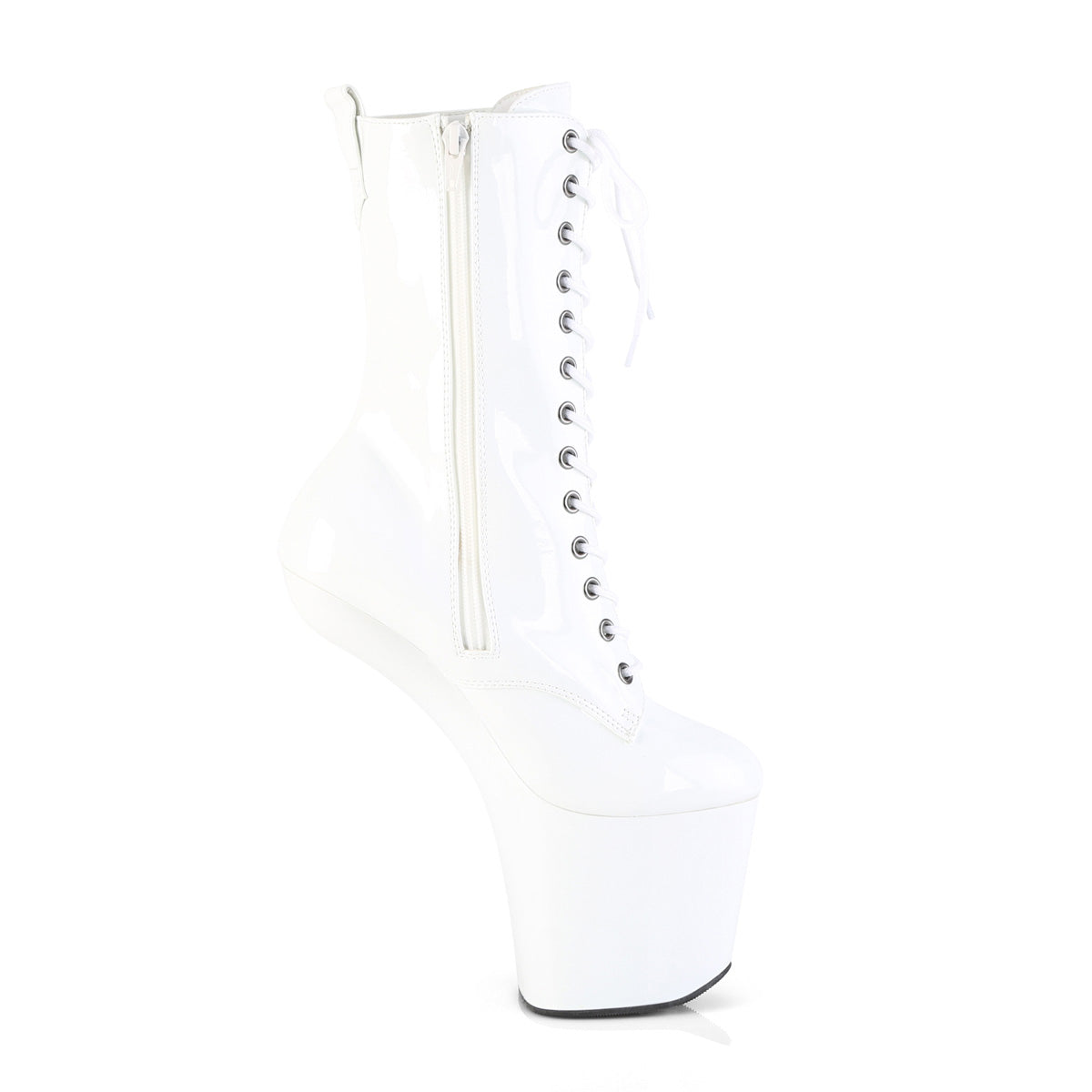 【PLEASER】CRAZE-1040 シューズ Wht Pat/Wht【取寄】