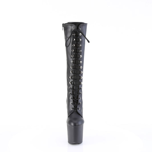 【PLEASER】CRAZE-2023 シューズ Blk Str. Faux Leather/Blk Matte【取寄】