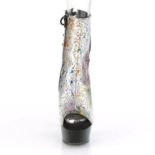 【PLEASER】DELIGHT-1018SP プラットフォームシューズ Multi-Color Snake Print/Blk【取寄】
