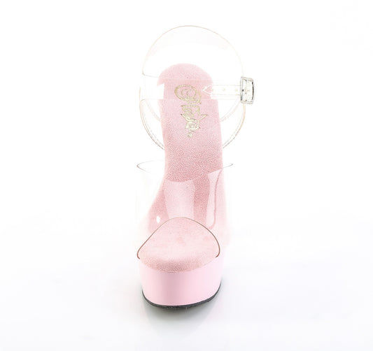 【PLEASER】DELIGHT-608 プラットフォームシューズ Clr/B. Pink【取寄】