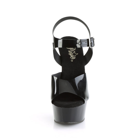 【PLEASER】DELIGHT-608N プラットフォームシューズ Blk (Jelly-Like) TPU/Blk【取寄】