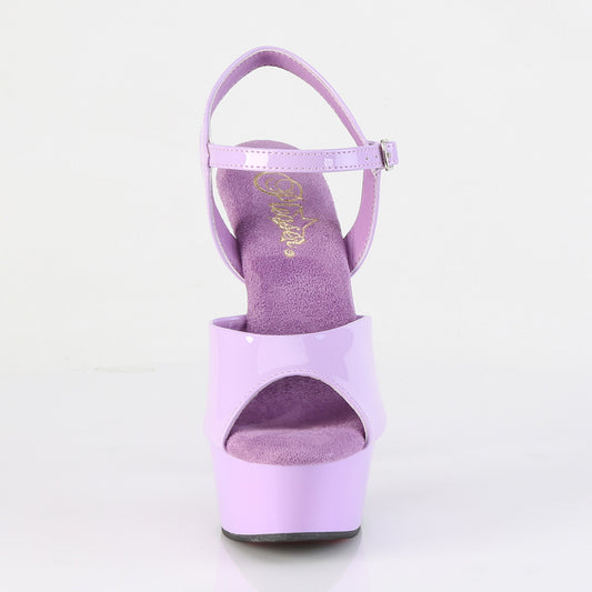 【PLEASER】DELIGHT-609 プラットフォームシューズ Lavender Pat/Lavender【取寄】