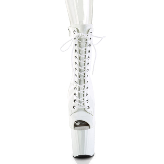 【PLEASER】ENCHANT-1041 プラットフォームシューズ Wht Pat/Wht【取寄】