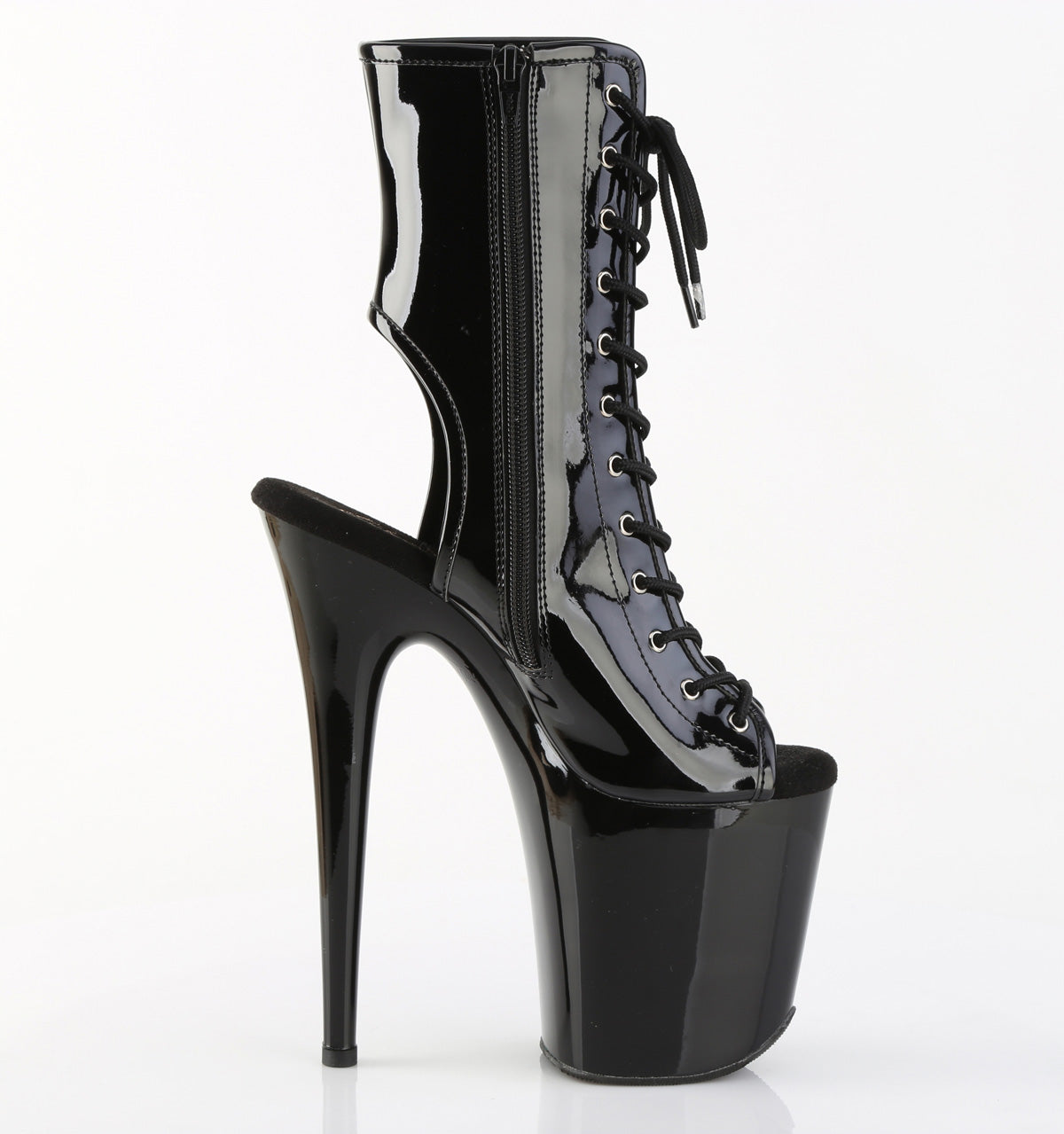 【PLEASER】FLAMINGO-1016 シューズ Blk Pat/Blk【取寄】