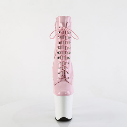 【PLEASER】FLAMINGO-1020 プラットフォームシューズ B. Pink Pat/Wht【取寄】