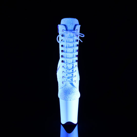 【PLEASER】FLAMINGO-1020LG プラットフォームシューズ Neon Wht Multi Glitter/Neon Wht【取寄】
