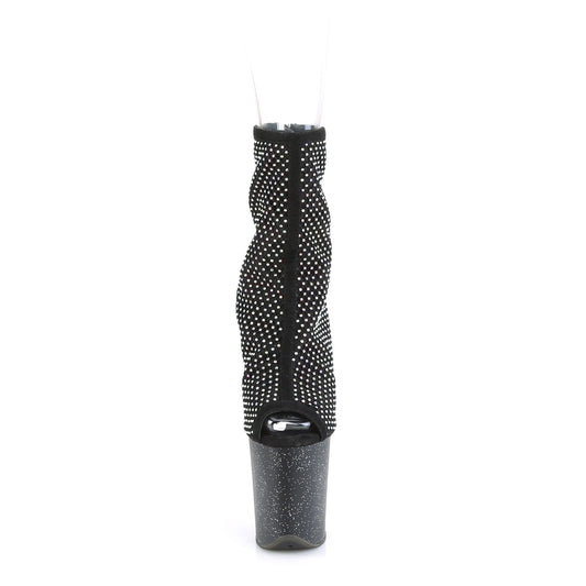 【PLEASER】FLAMINGO-1031GM プラットフォームシューズ Blk Fabric-RS Mesh/Blk Matte【取寄】