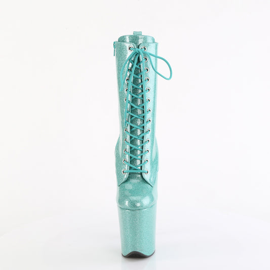 【PLEASER】FLAMINGO-1040GP プラットフォームシューズ Aqua Glitter Pat/M【取寄】
