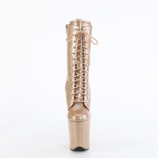 【PLEASER】FLAMINGO-1040GP プラットフォームシューズ Gold Glitter Pat/M【取寄】