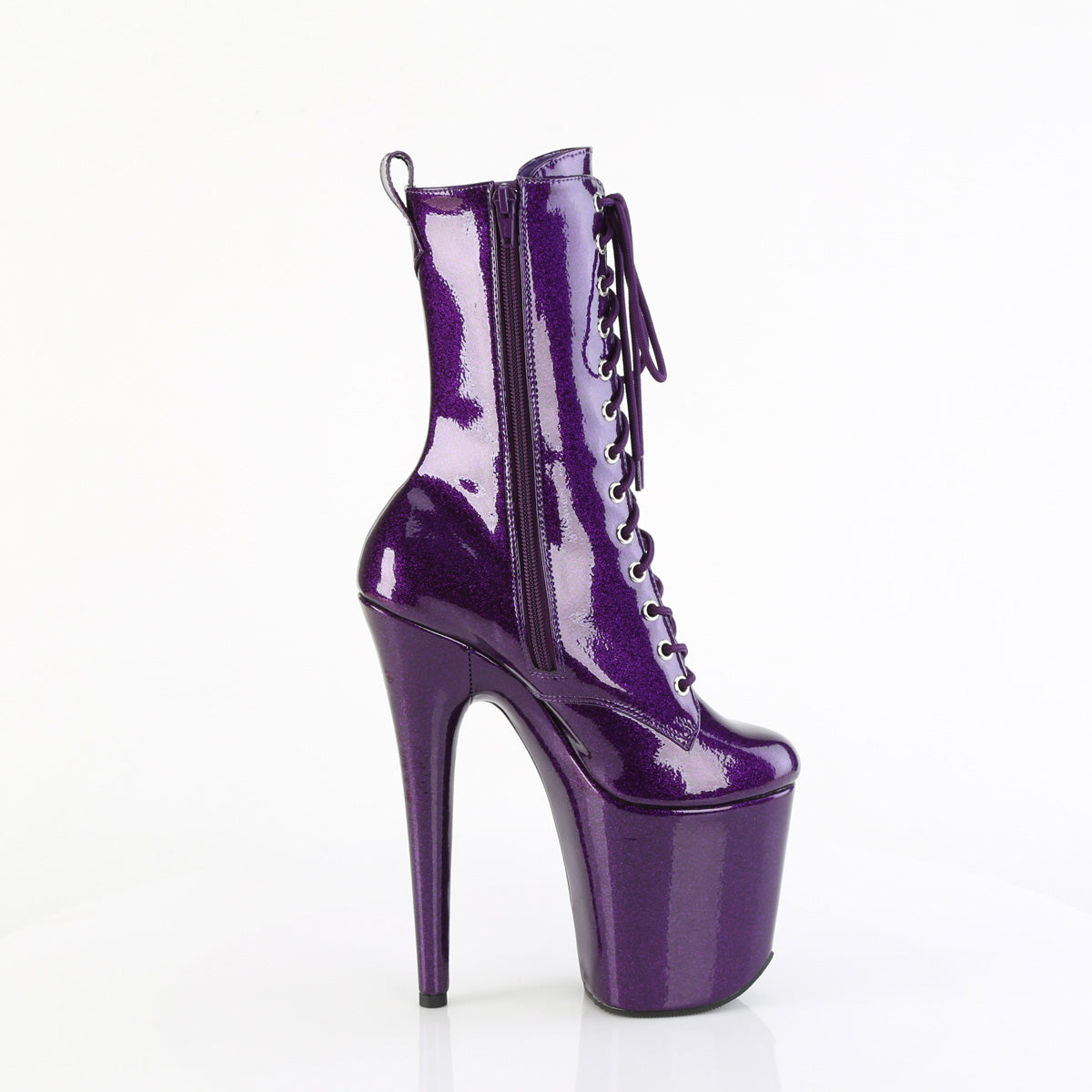 【PLEASER】FLAMINGO-1040GP プラットフォームシューズ Purple Glitter Pat/M【取寄】