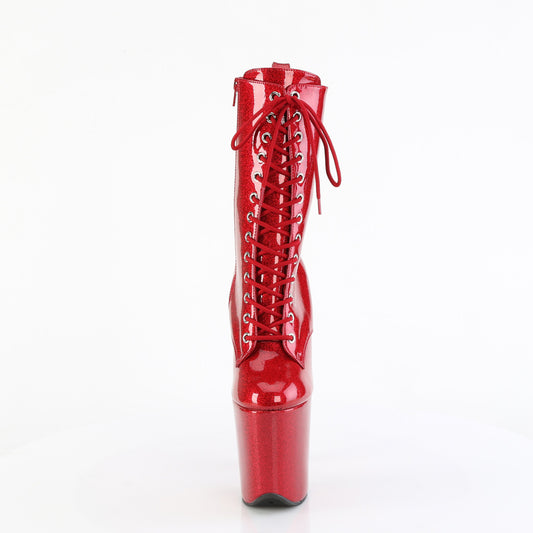 【PLEASER】FLAMINGO-1040GP プラットフォームシューズ Ruby Red Glitter Pat/M【取寄】