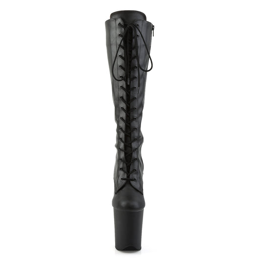 【PLEASER】FLAMINGO-2023 シューズ Blk Str Faux Leather/Blk Matte【取寄】
