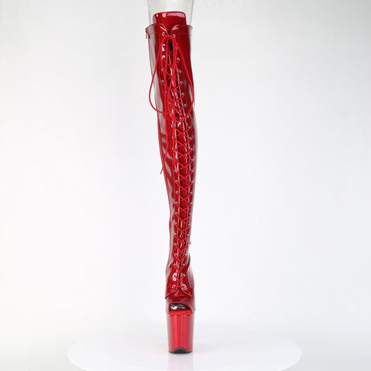 【PLEASER】FLAMINGO-3021GP プラットフォームシューズ Red Glitter Pat/M【取寄】