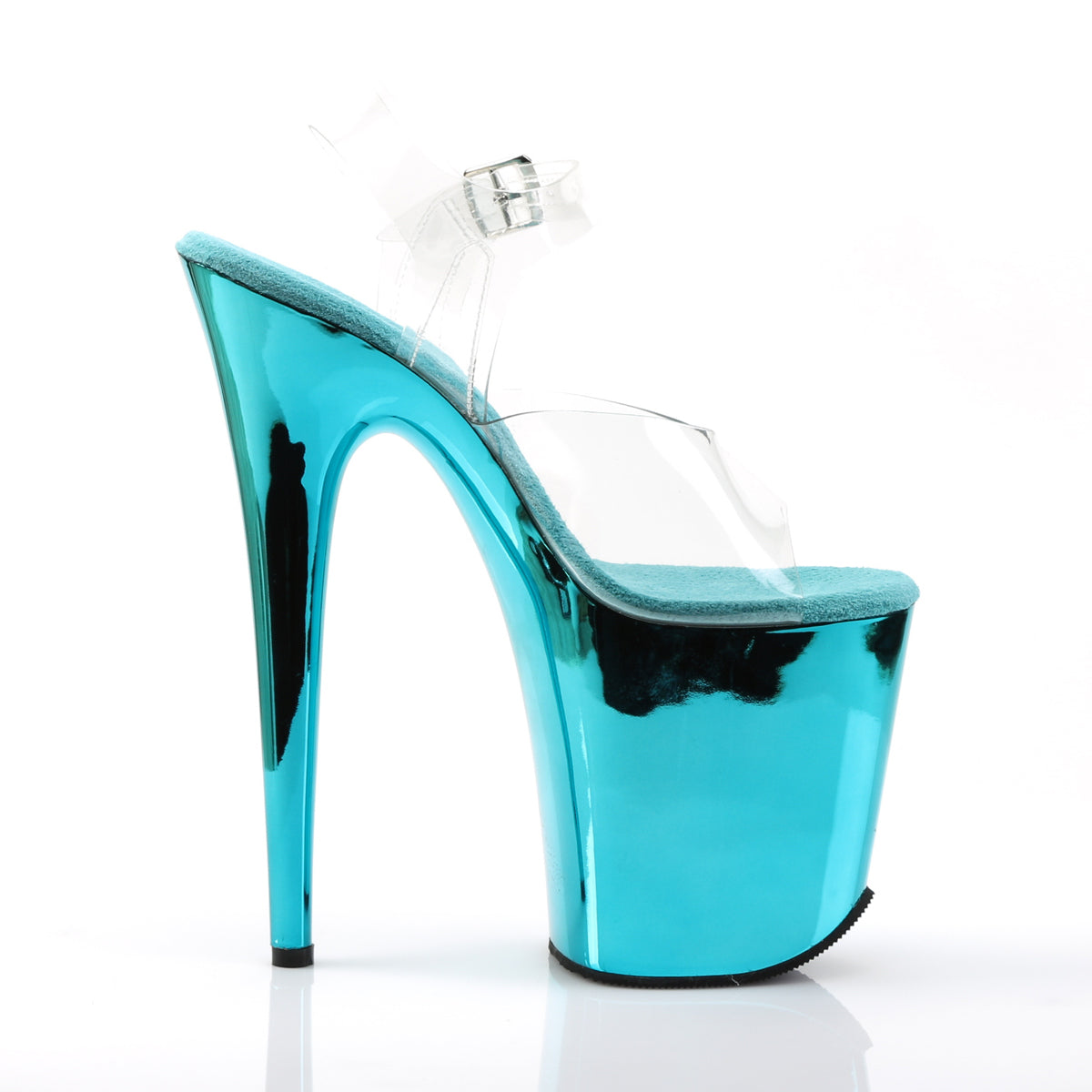 【PLEASER】FLAMINGO-808 シューズ Clr/Turquoise Chrome【取寄】
