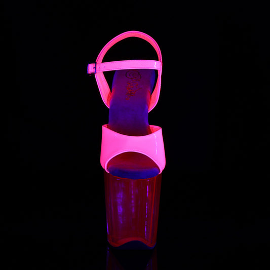 【PLEASER】FLAMINGO-809UVT プラットフォームシューズ Neon H. Pink Pat/H. Pink Tinted【取寄】
