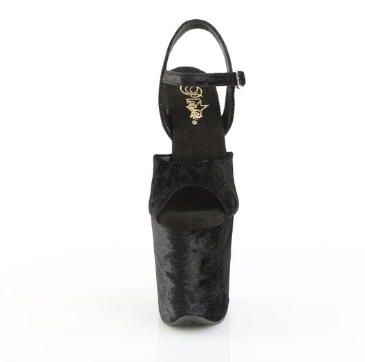 【PLEASER】FLAMINGO-809WR プラットフォームシューズ Blk Shimmering Fabric/Blk【取寄】