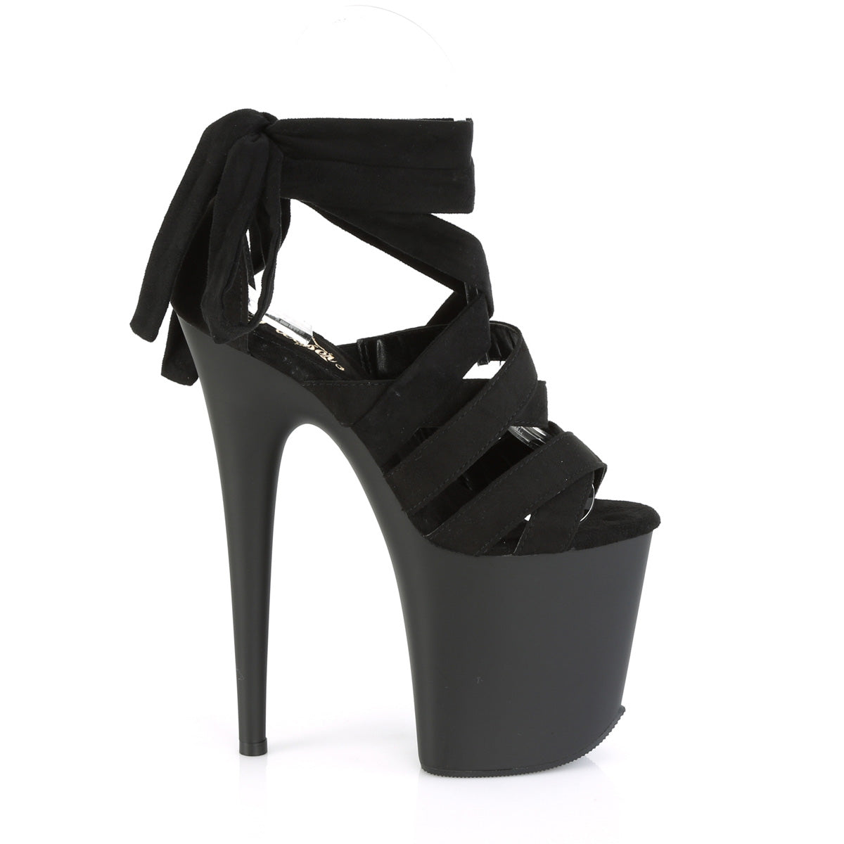【PLEASER】FLAMINGO-876 シューズ Blk Faux Suede/Blk Matte【取寄】