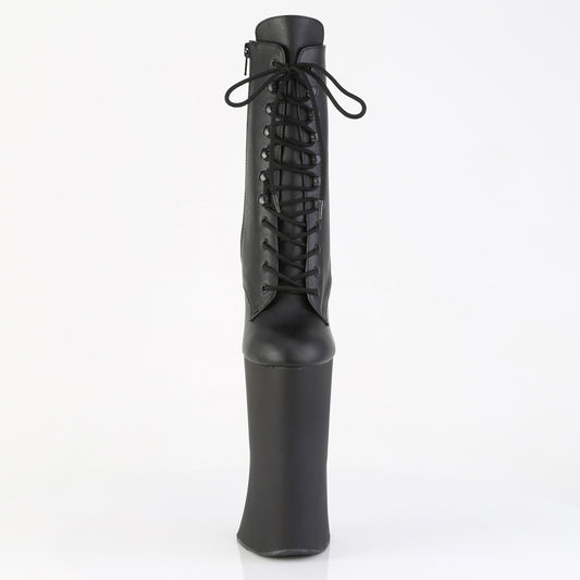 【PLEASER】FORBIDDEN-1020 シューズ Blk Faux Leather/Blk Matte【取寄】