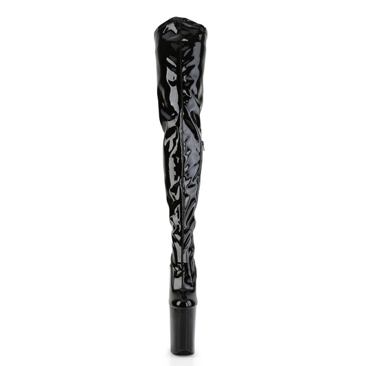 【PLEASER】INFINITY-4000 プラットフォームシューズ Blk Str Pat/Blk【取寄】