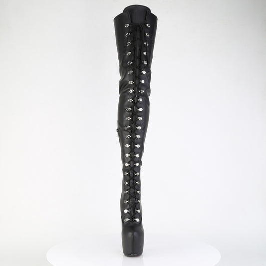 【PLEASER】JUBILANT-4012 プラットフォームシューズ Blk Str. Faux Leather【取寄】