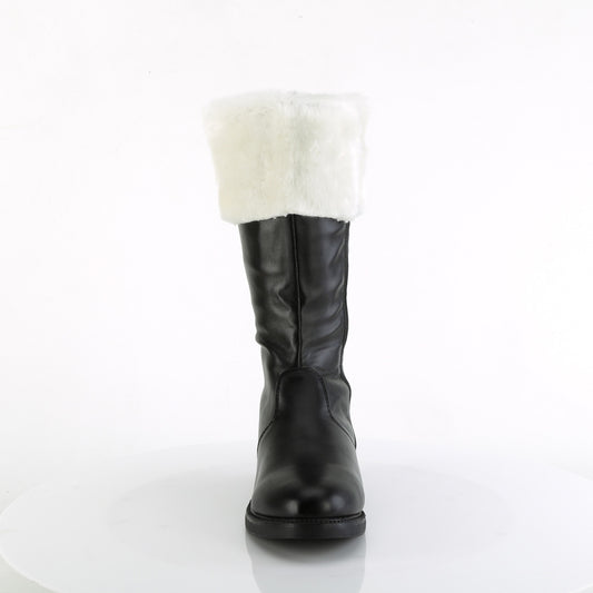 【FUNTASMA】SANTA-100 ブーツ Blk Pu-Wht Faux Fur【取寄】