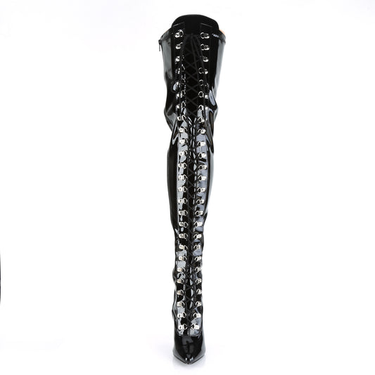 【PLEASER】SEDUCE-3024 シングルソールシューズ Blk Str Pat【取寄】