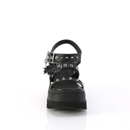 【DEMONIA】SHAKER-13 厚底サンダル Blk Vegan Leather【取寄】