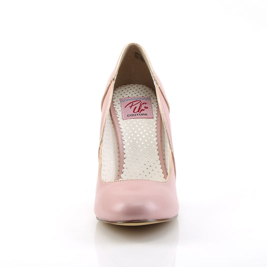 【PIN UP COUTURE】SMITTEN-04 シングルソールシューズ B. Pink Faux Leather【取寄】