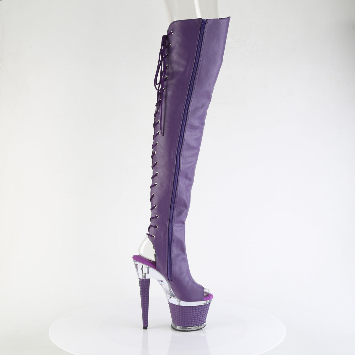 【PLEASER】SPECTATOR-3030 シューズ Purple Faux Leather/Clr-Purple Matt【取寄】