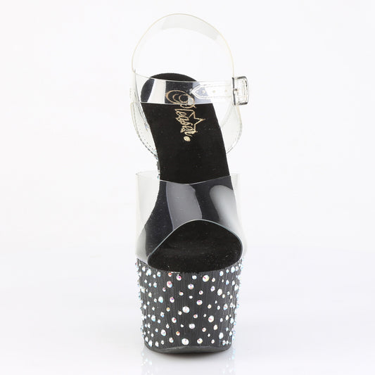 【PLEASER】STARDANCE-708 シューズ Clr/Blk-Slv Multi RS【取寄】