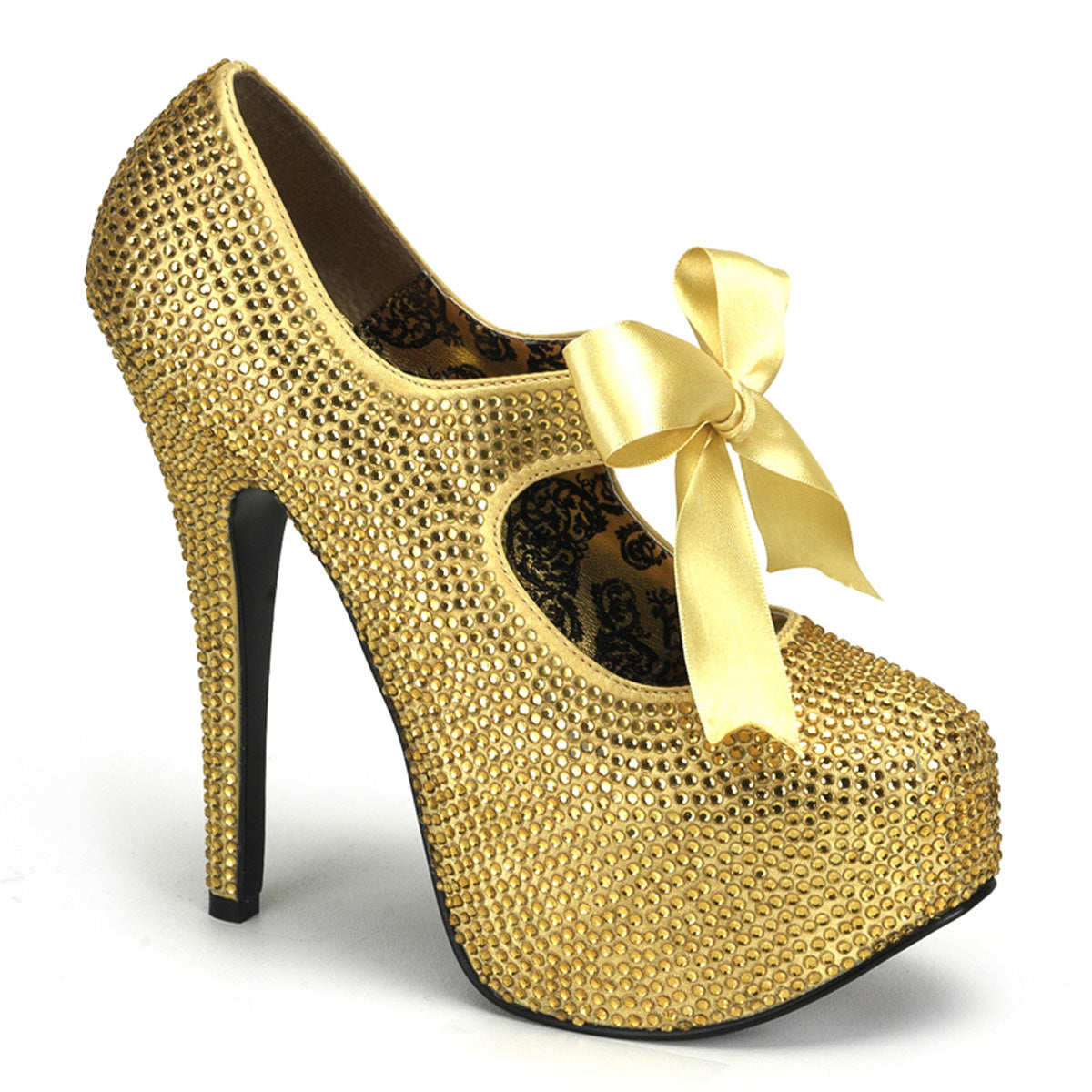 【BORDELLO】TEEZE-04R プラットフォームシューズ Gold Rhinestones【取寄】