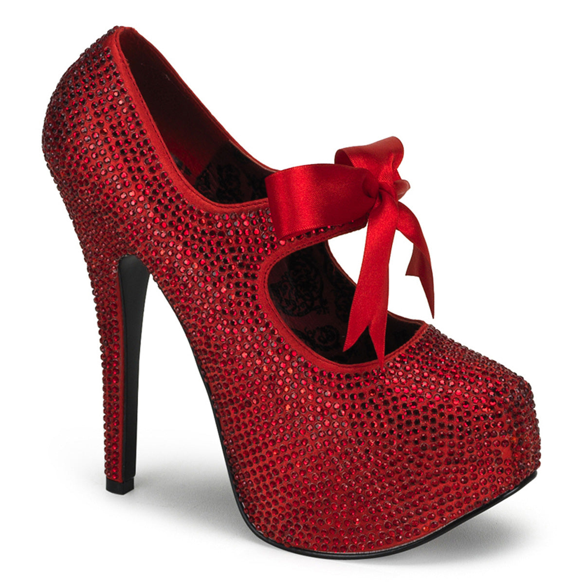 【BORDELLO】TEEZE-04R プラットフォームシューズ Red Rhinestones【取寄】