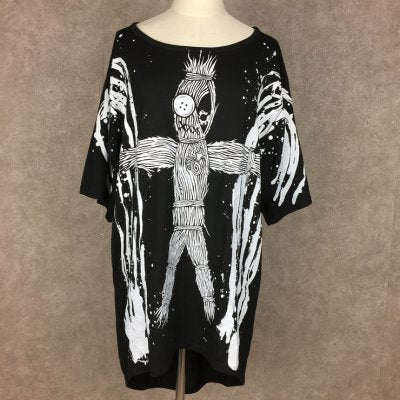 【FAR STAR】BIG フィッシュテイルTシャツ(ワラ人形単体)
