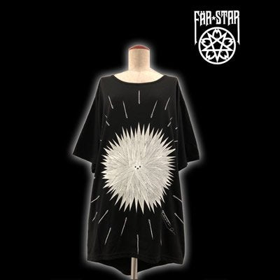 【FAR STAR】BIG フィッシュテイルTシャツ(ハリネズミ)