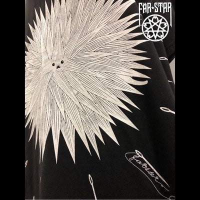【FAR STAR】BIG フィッシュテイルTシャツ(ハリネズミ)