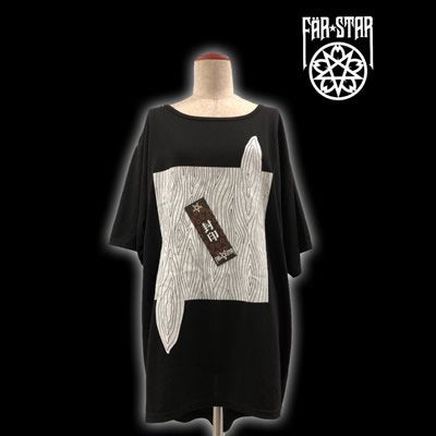 【FAR STAR】BIG フィッシュテイルTシャツ(封印木目)
