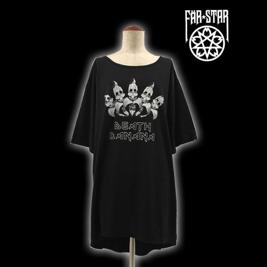 【FAR STAR】BIG フィッシュテイルTシャツ(デスバナナ BIG T/BLACK)