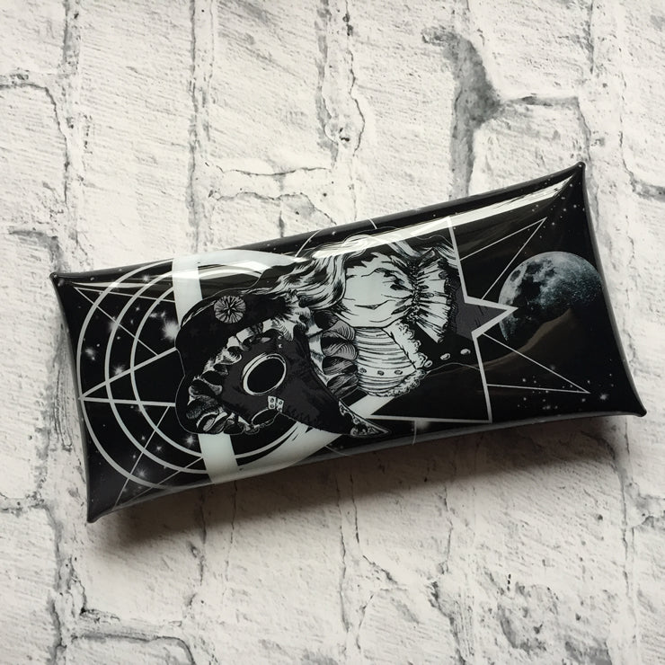 plague mask girl vinyl pouch